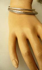3 bewerkte zilveren armbanden of slavenarmbanden, Ophalen of Verzenden, Zo goed als nieuw, Zilver, Zilver