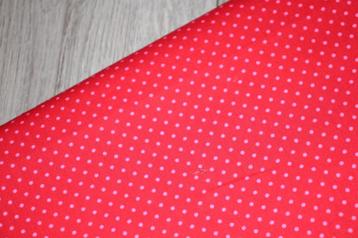 100% poplin katoen stof - rood / roze gestript #3778 beschikbaar voor biedingen