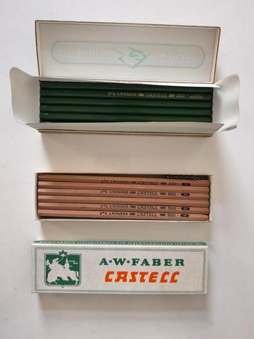 Vintage potloden A.W. Faber Castell 2 doosjes beschikbaar voor biedingen