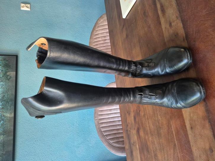 Prachtige zwarte zacht leren laarzen maat 38, Dieren en Toebehoren, Paardrijkleding, Zo goed als nieuw, Schoeisel, Dressuur, Ophalen of Verzenden
