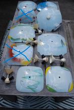 Vintage plafonnieres jaren '50-'60, Huis en Inrichting, Lampen | Plafondlampen, Ophalen, Gebruikt, Vintage, Nvt