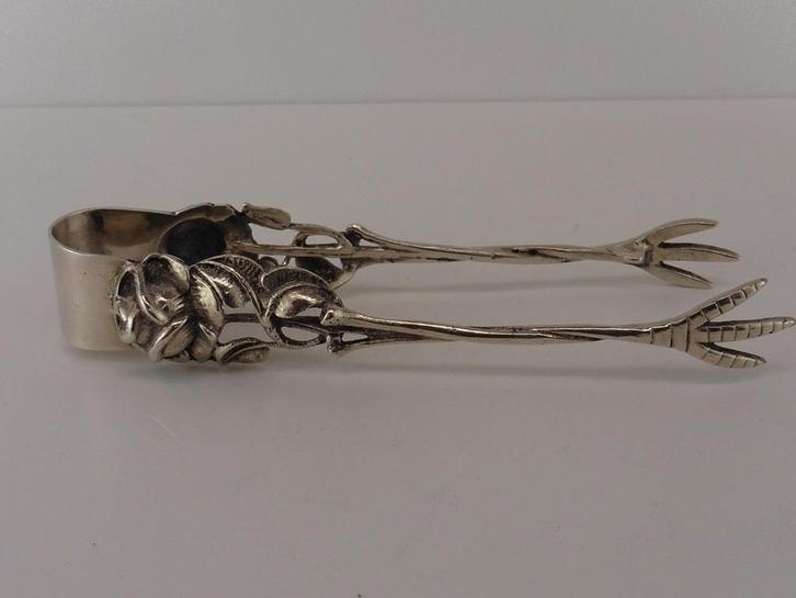 Zilveren klontjestang                                   Z127, Antiek en Kunst, Antiek | Goud en Zilver, Zilver, Ophalen of Verzenden
