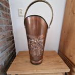 mooie vintage koperen paraplubak, Huis en Inrichting, Woonaccessoires | Paraplubakken, Ophalen, Gebruikt, Overige materialen