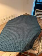 NIEUW HANDGEMAAKTE BABYDEKEN DEKEN WIKKELDOEK WOL TEAL, Ophalen of Verzenden, Nieuw, 100 cm of meer, Deken