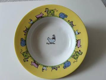 Kinder -Bordje -Dieren -Boerderij.Porcelein. nieuw 1707202 beschikbaar voor biedingen