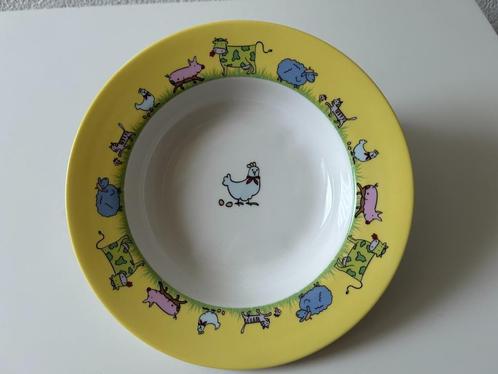 Kinder -Bordje -Dieren -Boerderij.Porcelein. nieuw 1707202, Kinderen en Baby's, Babyvoeding en Toebehoren, Nieuw, Overige typen