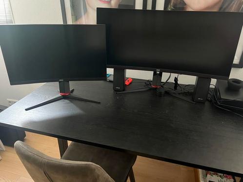 Gaming monitor AOC (curved) 24g2u/bk, Computers en Software, Monitoren, Zo goed als nieuw, 101 t/m 150 Hz, Gaming, Curved, VA