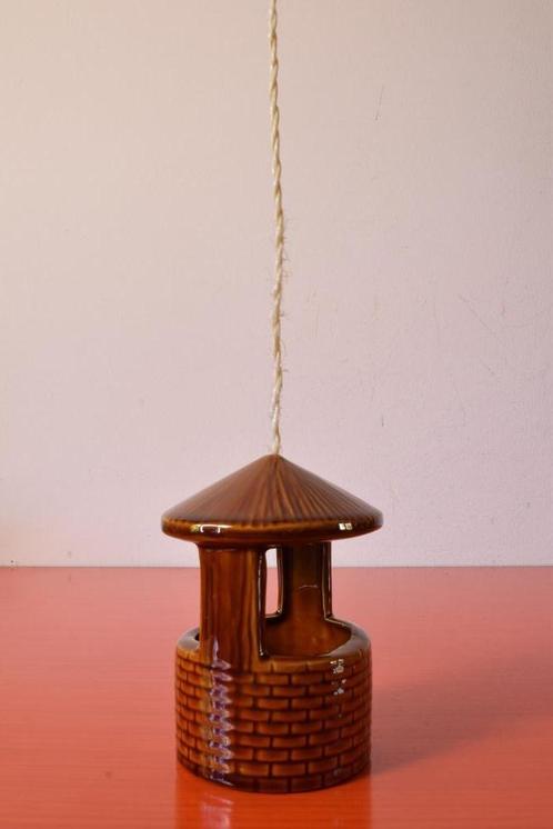 Retro vintage jaren 70 hang bloempot / plantenhanger, Antiek en Kunst, Antiek | Keramiek en Aardewerk, Ophalen of Verzenden
