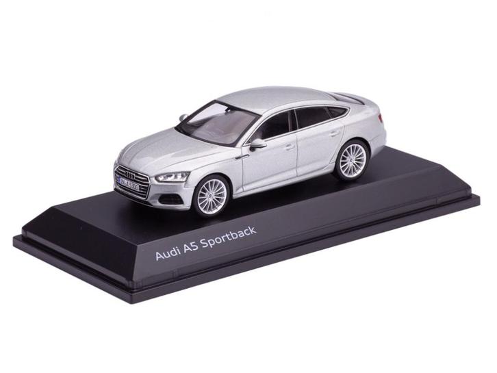 Audi A5 Sportback Floret Zilvergrijs Metallic 2017 Spark, Hobby en Vrije tijd, Modelauto's | 1:43, Nieuw, Auto, Overige merken