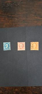 Nederland Koning Willem III gest  1852  NVPH no: 1, 2 en 3, Ophalen of Verzenden, Nederland