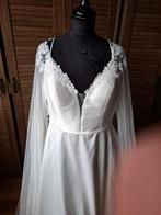 Trouwjurk XL (maat 42) 2e hands, Kleding | Dames, Trouwkleding en Trouwaccessoires, Ophalen, Gedragen, Wit, Trouwjurk
