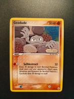 Geodude 53 ex legend maker stamped, Hobby en Vrije tijd, Verzamelkaartspellen | Pokémon, Ophalen, Zo goed als nieuw, Losse kaart