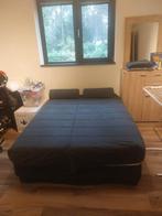 GRATIS boxspring 140x200, Ophalen, Tweepersoons, Wit, 140 cm