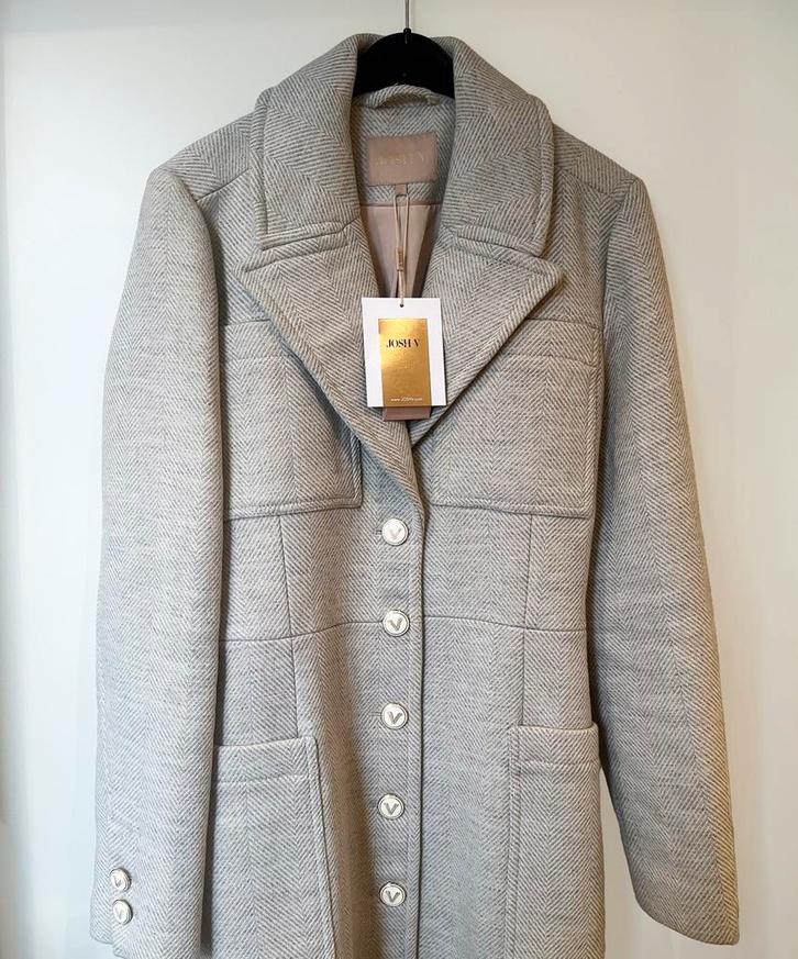 Josh V | Manou Jas - light grey melange, Kleding | Dames, Jassen | Winter, Nieuw, Maat 42/44 (L), Grijs, Verzenden