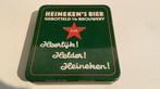 Heineken Blikje met Bierviltjes, Ophalen of Verzenden, Zo goed als nieuw, Viltje(s), Heineken