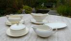 Regout en Mosa Servies Room Wit met Gouden Biesjes, Antiek en Kunst, Ophalen of Verzenden