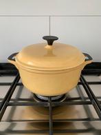 Gietijzeren pan, geel, Huis en Inrichting, Keuken | Potten en Pannen, Ophalen, Gebruikt, Gietijzer, Koekenpan of Braadpan