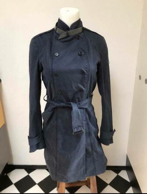 Blonde no.8 Stockholm marineblauw half lange jas 36/38 midi, Kleding | Dames, Jassen | Zomer, Zo goed als nieuw, Maat 36 (S), Blauw