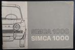 Simca 1000 1100 1301/1501 instructieboekjes, Verzenden