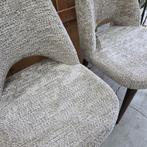 2 x Eetkamerstoel Delphine Chenille Naturel van Richmond, Huis en Inrichting, Ophalen, Twee, Overige kleuren, .