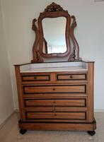 Antieke kaptafel met spiegel, Ophalen, Gebruikt