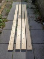hout vuren 4 planken, Doe-het-zelf en Verbouw, Hout en Planken, Ophalen, 25 tot 50 mm, Nieuw, 200 tot 250 cm