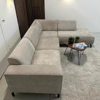 Gratis bezorging - Beige hoekbank - professioneel gereinigd, 250 tot 300 cm, Hoekbank, Driepersoons, Ophalen of Verzenden