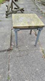 Krukje steigerhout met steigerbuis 39x39cm, Ophalen of Verzenden, Zo goed als nieuw, Vierkant, Hout