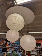 Leuke hanglamp met 3 lampionnen, Ophalen, Gebruikt, Stof, Modern
