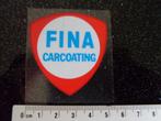 ruit sticker Fina carcoating logo, Verzenden, Zo goed als nieuw, Bedrijf of Vereniging