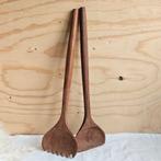 Houten slacouvert teak, Ophalen of Verzenden, Zo goed als nieuw, Nvt, Los bestek