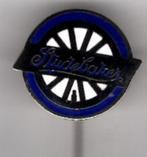 STUDEBAKER blauw/wit email op zilverkl auto speldje( D_054 ), Verzamelen, Verzenden, Zo goed als nieuw, Transport, Speldje of Pin