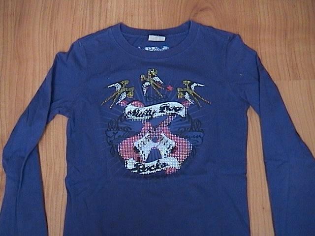 SALTY DOG paars shirt met opdruk van gitaren en pailletjes, Kinderen en Baby's, Kinderkleding | Maat 164, Gebruikt, Meisje, Shirt of Longsleeve