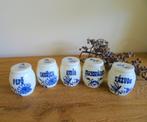 Set Tsjechische handbeschilderde kruidenpotjes, gemerkt KK, Verzenden