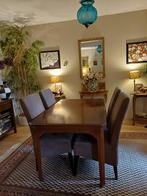 Vier eetkamerstoelen taupe zgan, Ophalen, Zo goed als nieuw, 4 tot 6 stoelen