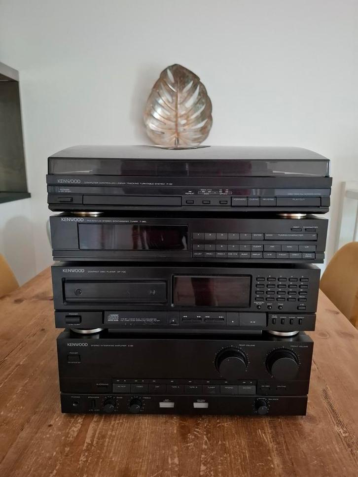 VINTAGE RETRO WERKEND KENWOOD STEROSET LINEAR A82 DP730 P82, Audio, Tv en Foto, Stereo-sets, Zo goed als nieuw, Cd-speler, Tuner of Radio