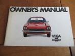Instructieboek Chevrolet Vega 2300 1971, Ophalen of Verzenden