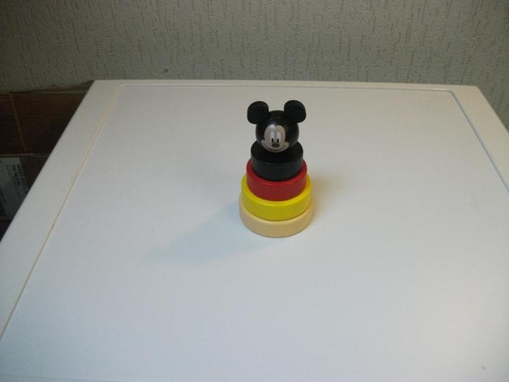 Mickey Mouse stapeltorentje, Kinderen en Baby's, Speelgoed | Houten speelgoed, Gebruikt, Ophalen of Verzenden