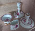 Herend 2 kandelaren,lepelbakje, klauwpotje  150 jaar bestaan, Overige typen, Ophalen of Verzenden, Zo goed als nieuw, Overige stijlen