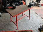 Werktafel met bankschroef - klem - inklapbaar, Doe-het-zelf en Verbouw, Werkbanken, Ophalen, Gebruikt, 70 tot 120 cm, Bankschroef