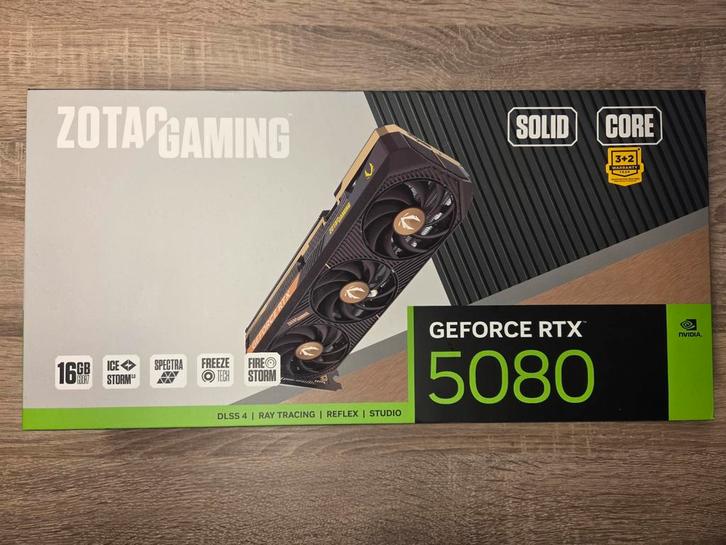 Zotac Gaming Nvidia GeForce RTX 5080 Solid Core (Nieuwstaat), Computers en Software, Videokaarten, Nieuw, Nvidia, PCI-Express 5.0