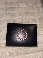 1 Wokkel Gouden oorringen 14 karaat 3 kleuren, Ophalen of Verzenden, Zo goed als nieuw, Goud, Hangers