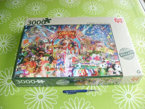 Nieuw in seal: A night at the circus - 3000 stukjes - Jumbo, Hobby en Vrije tijd, Denksport en Puzzels, Nieuw, Legpuzzel, Meer dan 1500 stukjes