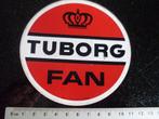 sticker tuborg fan logo, Verzenden, Zo goed als nieuw, Bedrijf of Vereniging
