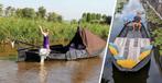 Zalmschouw 6m met zonnedek en voortent om in te slapen + 6PK, Watersport en Boten, Ophalen, Gebruikt, Tot 10 pk, Staal