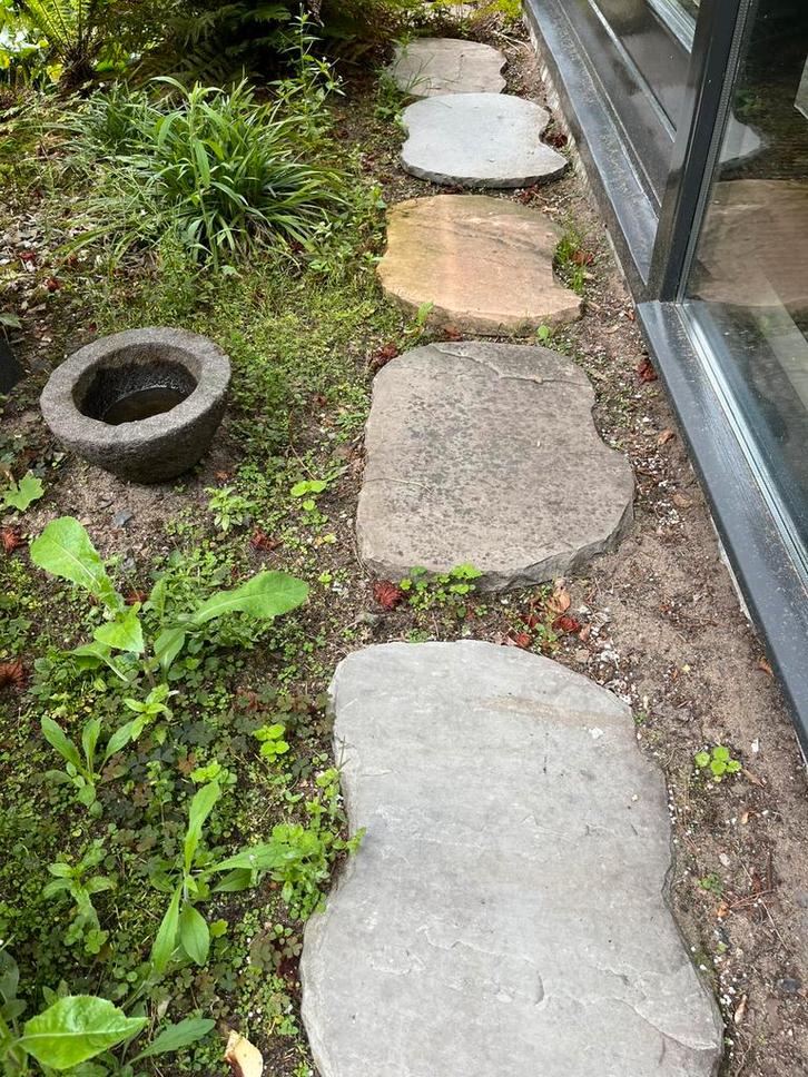 Flagstones, staptegels,  in diverse kleuren en maten, Tuin en Terras, Grind, Keien en Split, Zo goed als nieuw, Overige typen