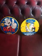 Emaille borden.Popeye  vintage, Verzenden, Gebruikt
