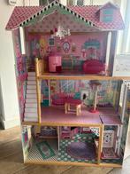 Mooi groot barbiehuis Annabel merk kidraft, Ophalen of Verzenden, Zo goed als nieuw, Poppenhuis