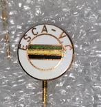 ESCA - V.C. Emaile Speldje, Ophalen of Verzenden, Gebruikt, Overige onderwerpen, Speldje of Pin