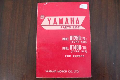 Yamaha DT250 DT400 1975 motorcycle parts list, Motoren, Handleidingen en Instructieboekjes, Yamaha, Ophalen of Verzenden